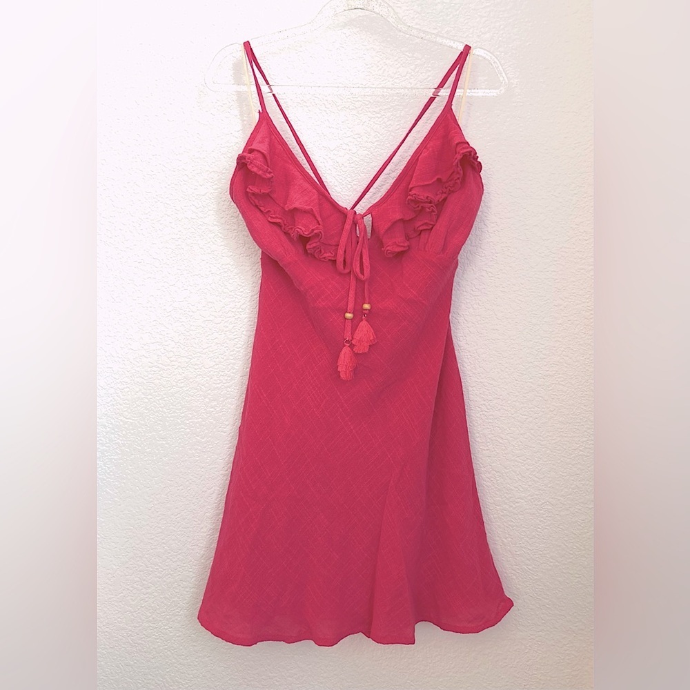 💖5 for $50💖MUSTARD SEED Hot pink ruffled mini dress NWT - Picture 5 of 15